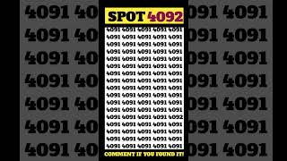 👁 “4092” Is Out of Place — Catch It!#shorts #spotgame #gridchallenge #eyetest