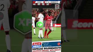 Liverpool vs Bournemouth #footballupset #footballnews #soccernews #support #soccer #sportsnews like