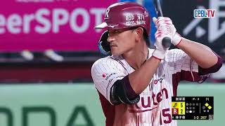 07/15 中信 VS 樂天 六局下，樂天打線爆發，僅用一局追平比數，戰局再次陷入膠著