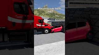 Indian cars VS Truck Crash Test 😂🤯🔥 #viral #beamngdrive #shorts