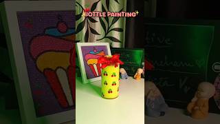 BOTTLE PAINTING🍒🫠CUTE DIY❤️✨#1000subscriber #bottleart #trending #explore #snehan #drawing #cherry