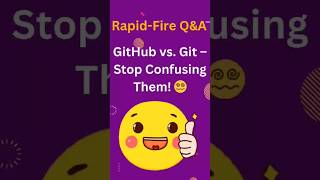 Git vs Github-Know the difference! #coding #techshorts #learngit #ytshorts #shortsvideo #viralvideo