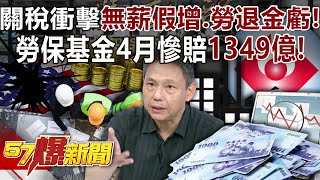 關稅衝擊「無薪假增、勞退金虧」！勞保基金4月慘賠「1349億」！【57爆新聞】@57BreakingNews