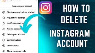 how to delete Instagram account