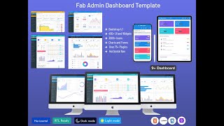 Bootstrap Admin Web App Template Dashboard – Fab