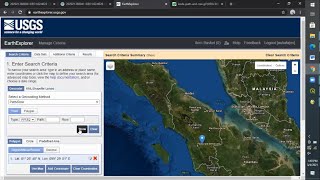 How to Download Spatial Data from USGS Earth Explorer (Raster) and Ina-Geoportal (Vector)