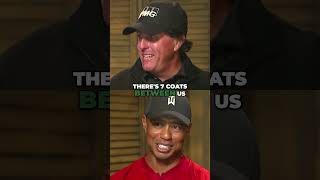 Tiger and Phil Talk Masters Wins Like True GOATs 🐐 #golf #tigerwoods #philmickelson #masters
