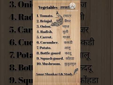 Vegetables Name Sabjiyon Ke Naam #shortsfeed  #motivation #trending #Vegetables #amarshankargkstudy