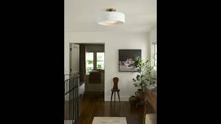Porcelain Flush Mount Ceiling Light