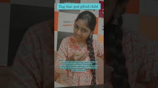 Tag that God gifted child #@RAJAREVATHI