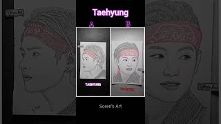 💜ᗷTS⟭⟬💜 Taehyung drawing | Soren's Art #bys #btsdrawing #taehyung #drawing #sjram #art #shorts