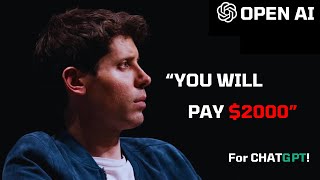 OPEN AI Planning to Increase CHATGPT's Price.