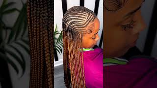 NEW LOOK Feedins Style. #feedins #cornrows #feedinbraids #cornrowhairstyles #braids