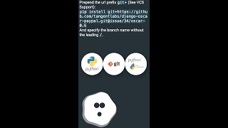 pip install from git repo branch #shorts