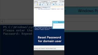 Reset Password for domain user #windows#techvideo #powershell