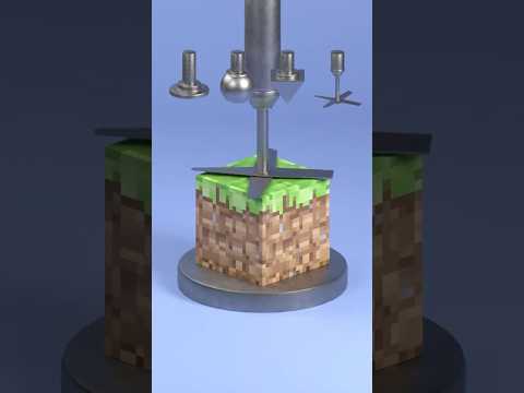 Minecraft Grass Block 3D Particle simulation 🪄✨