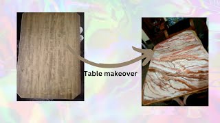 Elevating a Table with Epoxy: DIY Makeover Magic | Resin Art | At home