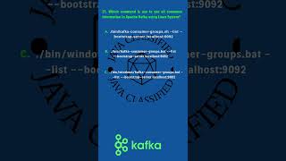 21. Which command is use to see all consumer information in Apache Kafka using Linux System?