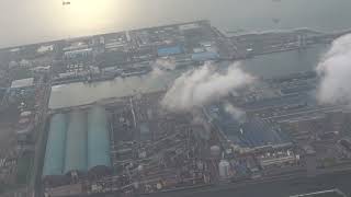 2025 0712 台中清泉崗機場36跑道起飛 台中港夕陽 立榮航空ATR72-600