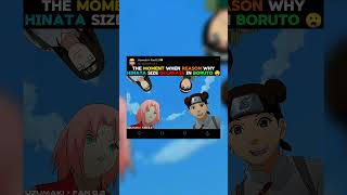 The moment when reason why hinata size decrease in boruto 🤤 ||