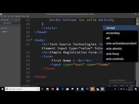 input type value
