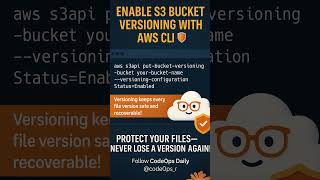 Enable S3 Bucket Versioning with AWS CLI! 🛡️