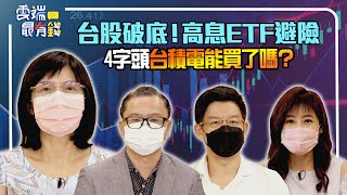 台股還會跌？高息ETF避險  跌到4字頭的台積電能買了？｜20220620雲端最有錢ep246｜台積電 理財｜林友銘 盧燕俐 謝晨彥