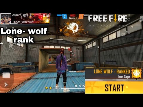 free fire LONE WOLF-RANK || LONE WOLF-RANK match game play || v9zo gaming. lone wolf game play