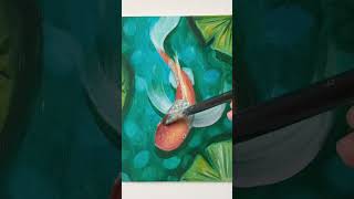 The little fish - oil #paintinglovers #fishpainting  #fishart #fishartwork #koifish #koifishart