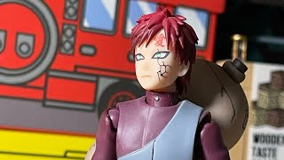 万代bandai 魂商店限定shf 火影忍者2.0素体 6寸figure  沙之守鶴砂爆の我愛羅 Gaara 开箱把玩