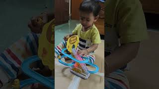 Giliru's play time ... #smallduck #roral coaster #music #toy #ducktoy #cutebaby #cutenessoverloaded