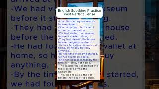 English speaking practice, Past Perfect Tense, daily use English sentences #englishspeakingpractice