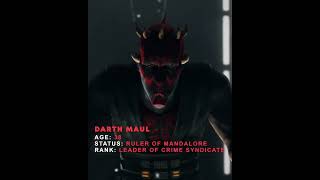 Darth maul evolution #starwars #edit #sith #maul #theshadow #evolution #editor