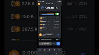 mining BTC on CT POOL with crazy btc rate 116k 🤑 #btc #cloudmining #crypto #cryptocurrencymining