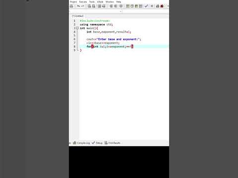 C++ Program to Calculate Power of a Number (a^b) #shorts #shortsfeed  #coding