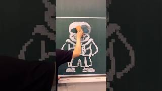 なんのキャラ？#チョークアート #art  #chalkart  #イラスト  #ショート動画 #shorts #undertale #megalovania #サンズ #黒板アート #suns