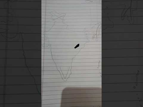 How to draw an India map #map #history #geography #india #mapart #bts