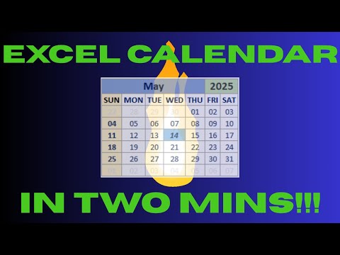 How to Create a Calendar in Excel | Easy Tutorial for Beginners