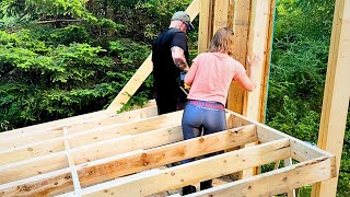 Off Grid Tiny House Build | Ready For the Next Floor!