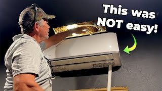 DIY Mini Split Install....in a Totally Impossible Spot!!