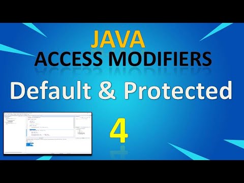 Creating Default and Protected Access Modifiers in Java II Automation II Core Java