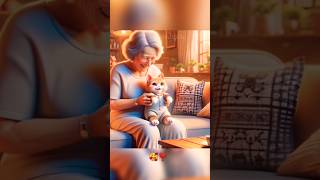 Kitty 😺 & Grandmother life journey 😍 # kitty #cat #catlover #amaging #funny #shorts