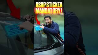 HSRP Holographic Sticker Is Now Mandatory! 🔢 #cars24