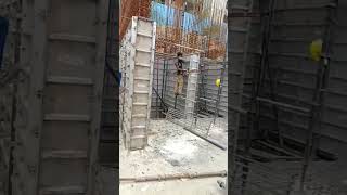 mivan Shutring for lift wall#heavycivil #buildingconstruction #shearwall #building