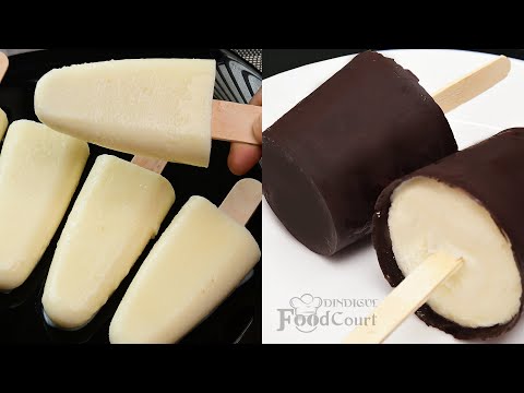 Easy Milk Ice Cream/ Choco Bar Without Mould