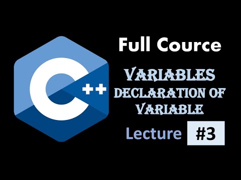 Variables in CPP/C++ ////Full Course of cpp#cpp#programming