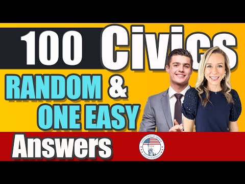 100 civics questions ONE EASY answers US naturalization test | 2008 Civics Test | Officer Liam