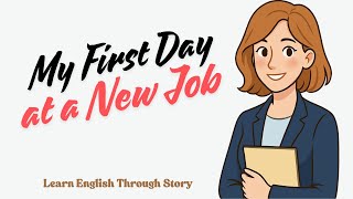 Learn English through Story - Level A1, A2 | My First Day at a New Job| Happy Smile English