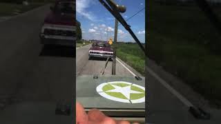 1964 Impala Tows WWII Jeep