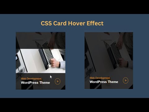 Awesome CSS Card Hover Effect | CSS Hover Effect Pure HTML and CSS |  CSS Tutorial